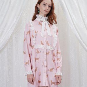 New With Tags Sister Jane Dream Grandma's House Fritz Cat Dress